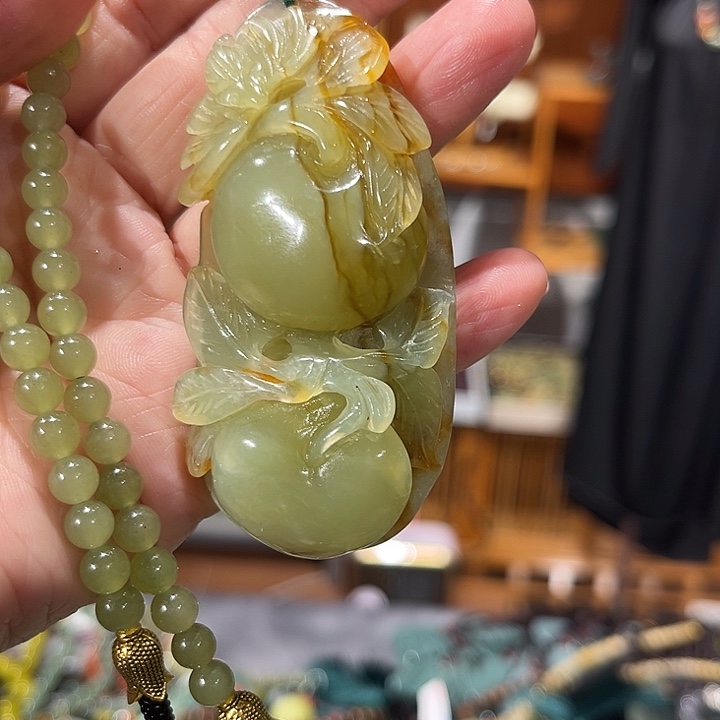 未镶嵌岫玉毛衣链