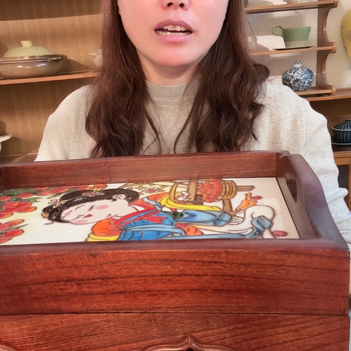唐美人三层多宝阁