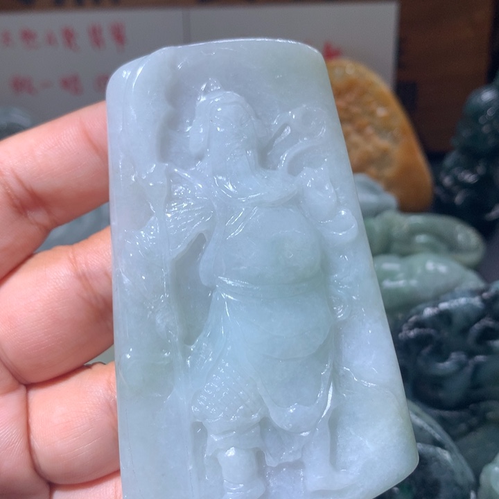 翡翠未镶嵌颈饰保真天然A货翡翠