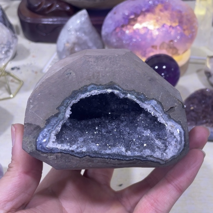 紫晶钱袋子未镶嵌