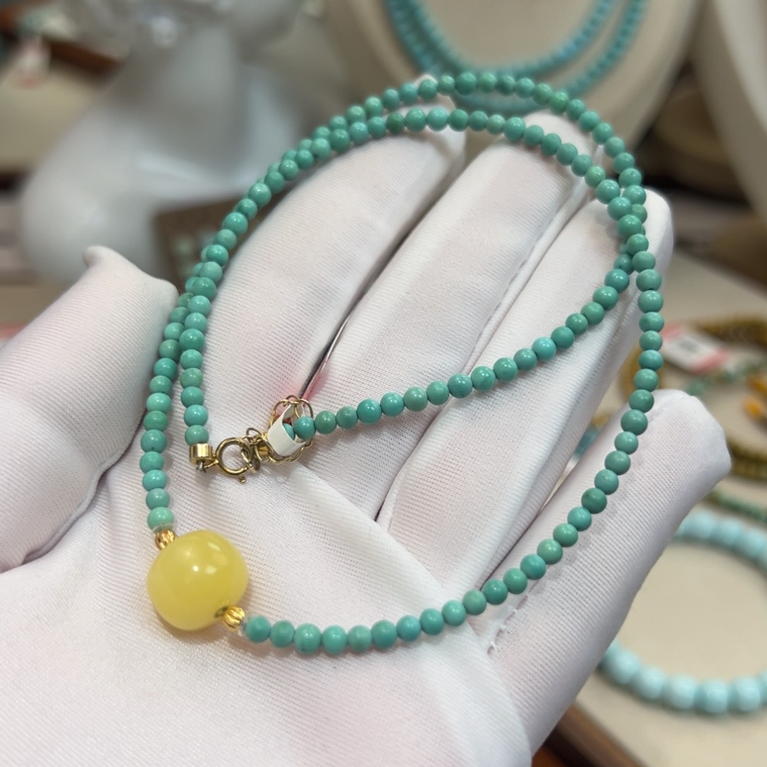 绿松石未镶嵌项链卡3