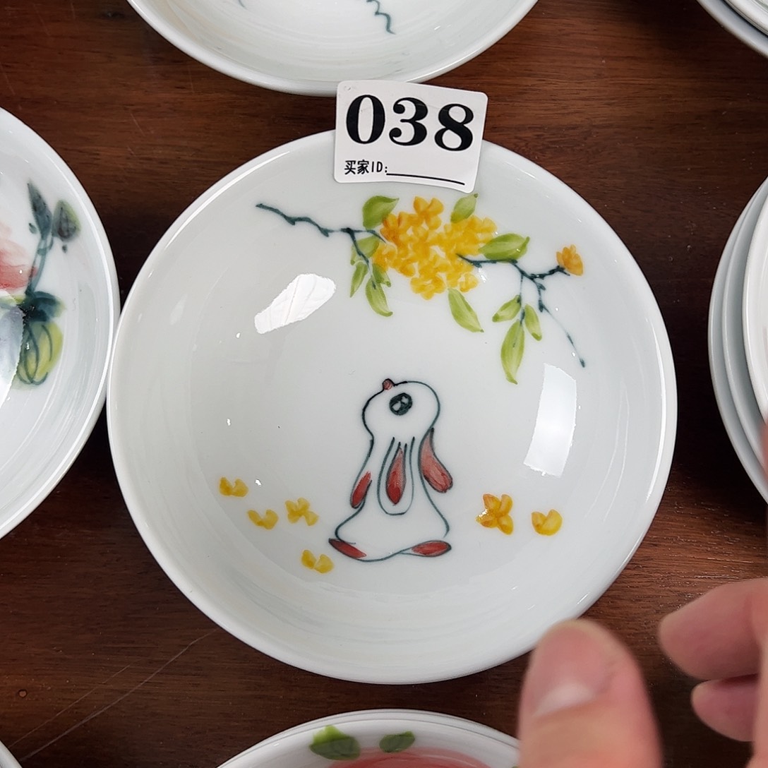 瓷片景德镇陶瓷手工手绘制作