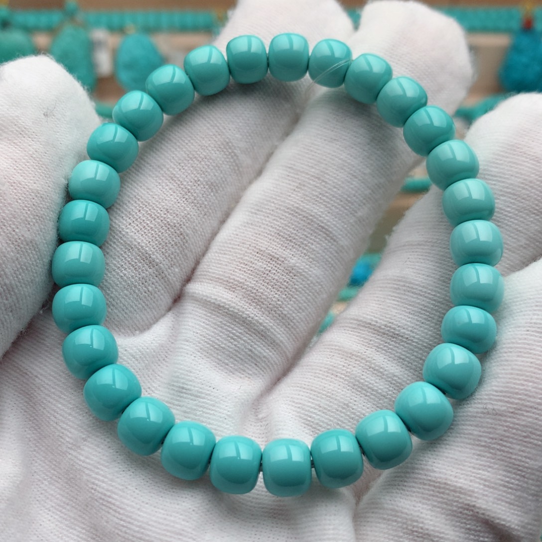 绿松石未镶嵌珠宝奇石7mm