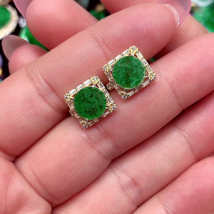 翡翠颈饰银S925镶嵌翡翠