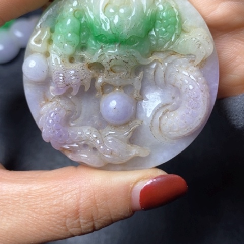白玉菩提吊坠摆件
