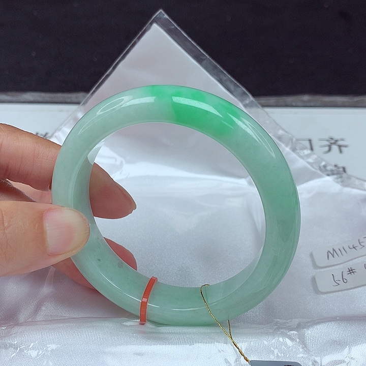 翡翠未镶嵌手镯56圈4573