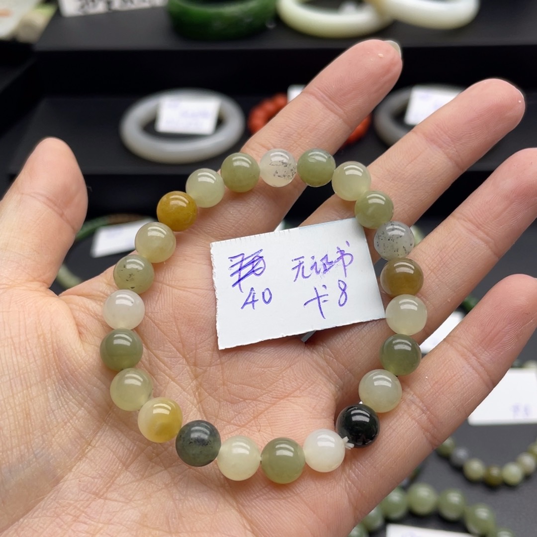 和田玉手串未镶嵌