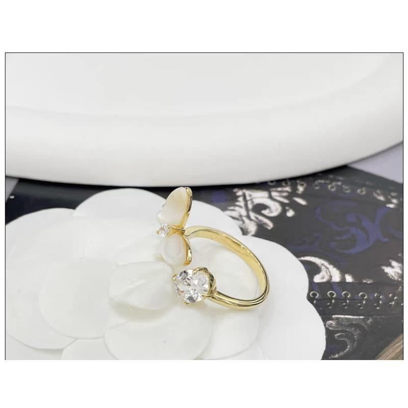 铜合金戒指 超闪蝴蝶戒指320