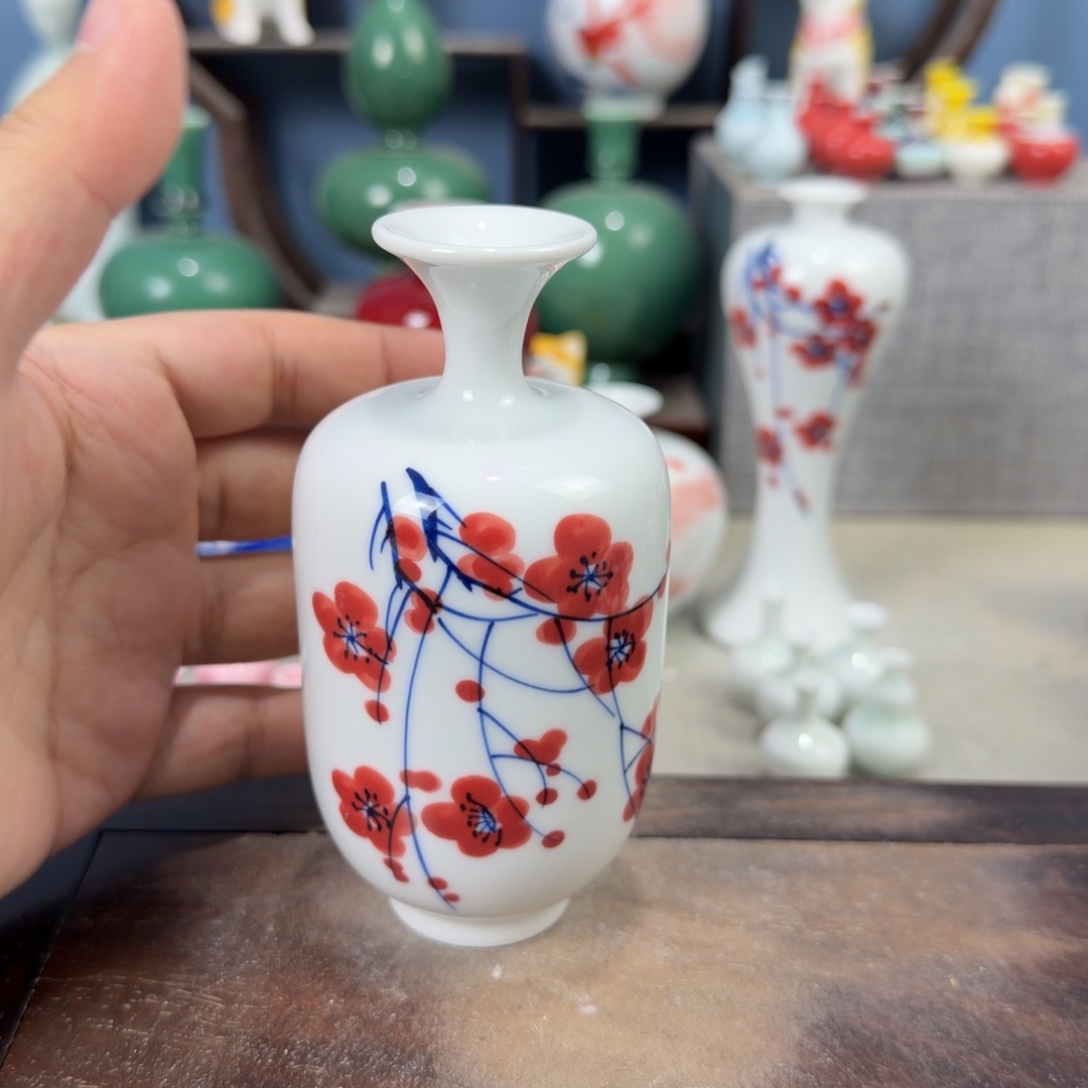 陶瓷手工小花器摆件