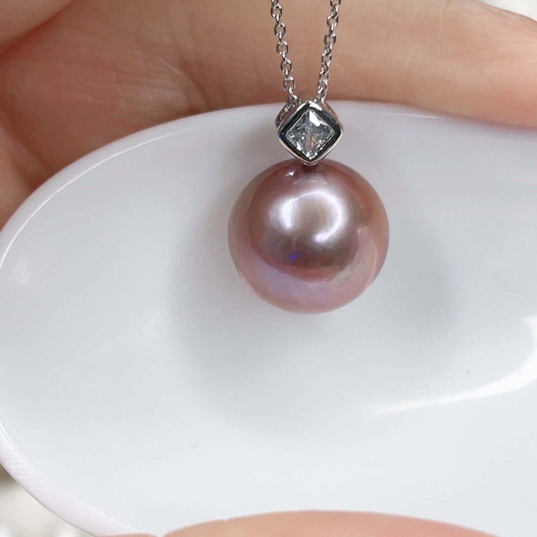 淡水珍珠颈饰银S925镶嵌