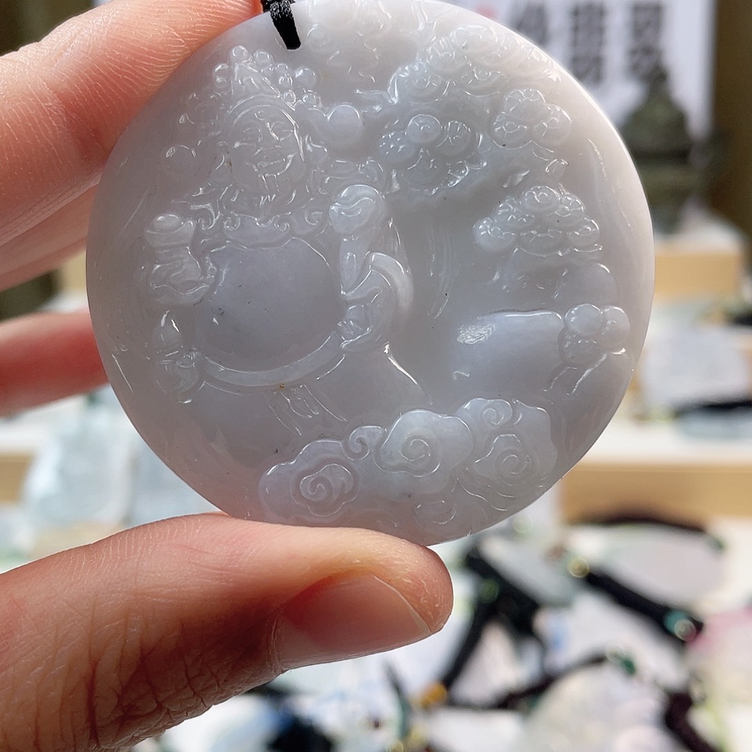 翡翠颈饰未镶嵌0284挂件