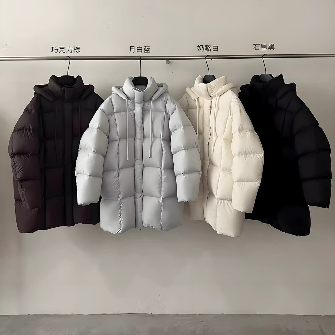 350g 泡芙90白鸭绒中长款  清货不退换 介意勿拍 