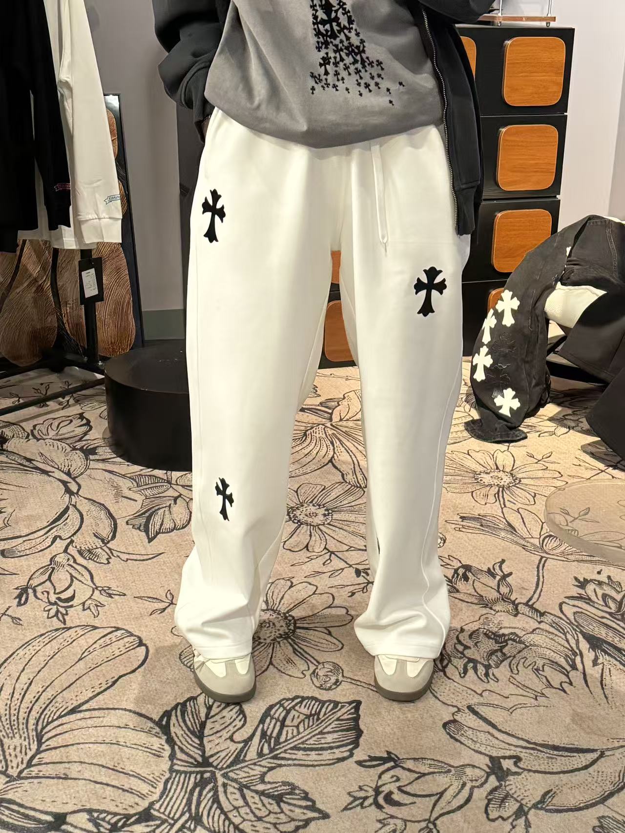 WGD【克家休闲裤】秋冬加绒加厚对版休闲百搭男女同款卫裤K33