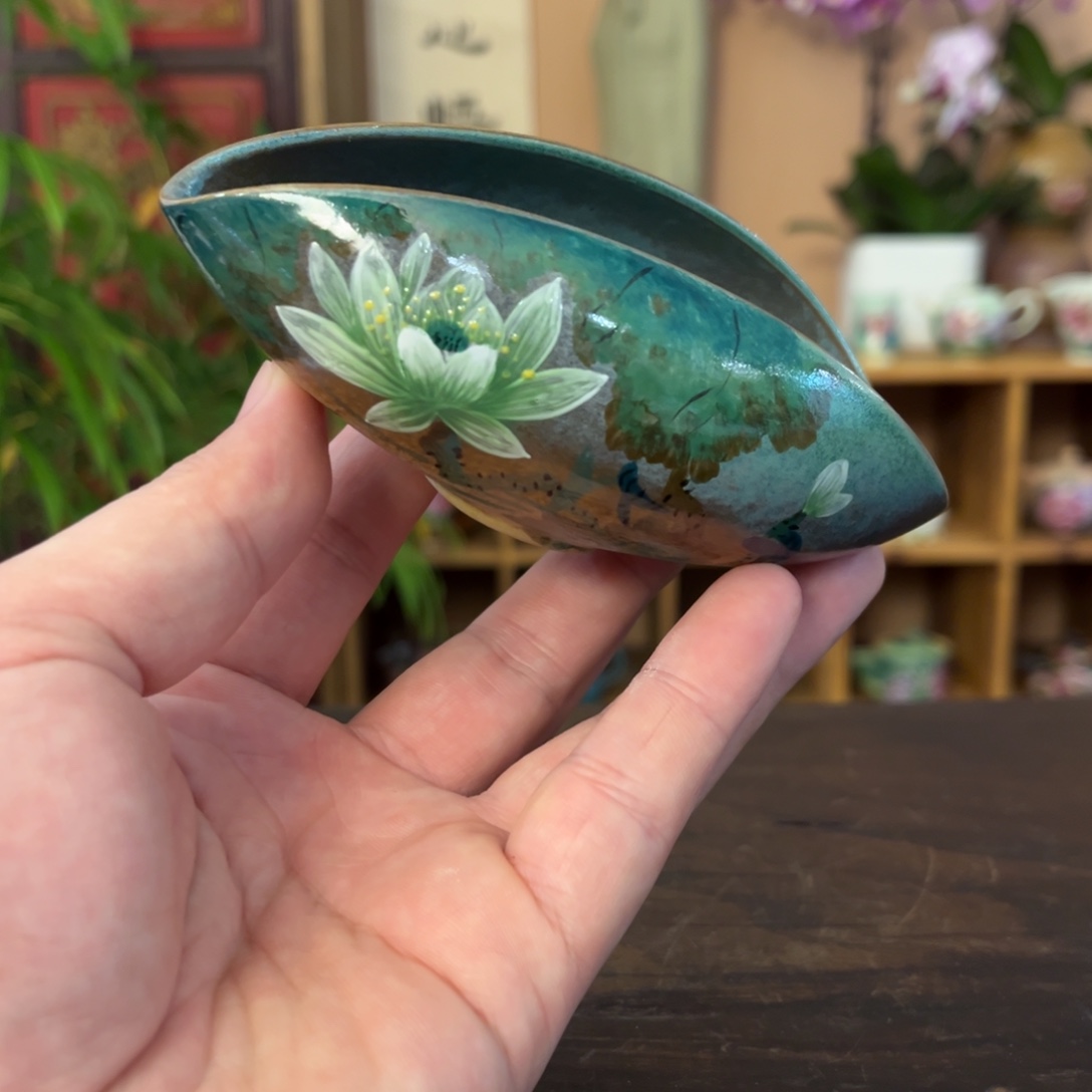 柴烧纯手工手绘陶瓷