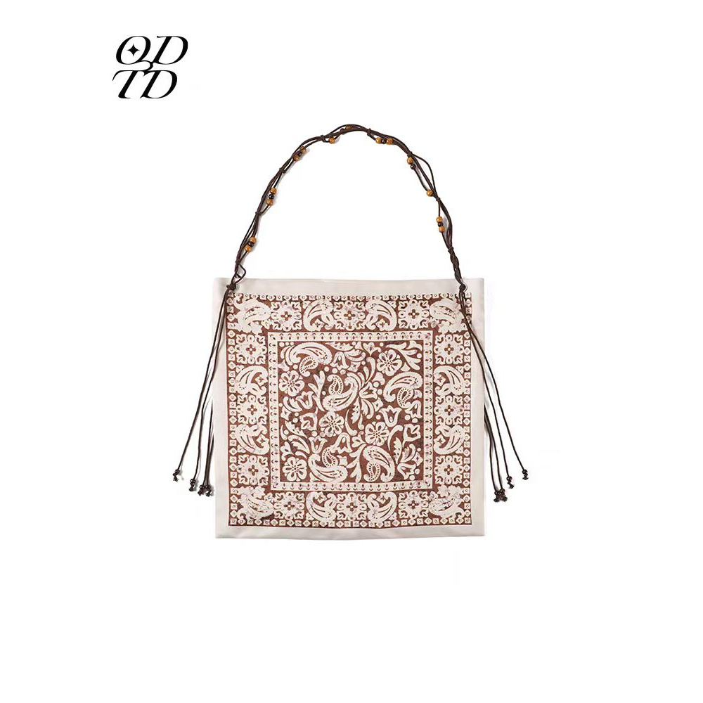 ODTD艺术印花法式度假单肩包ODTD051D584