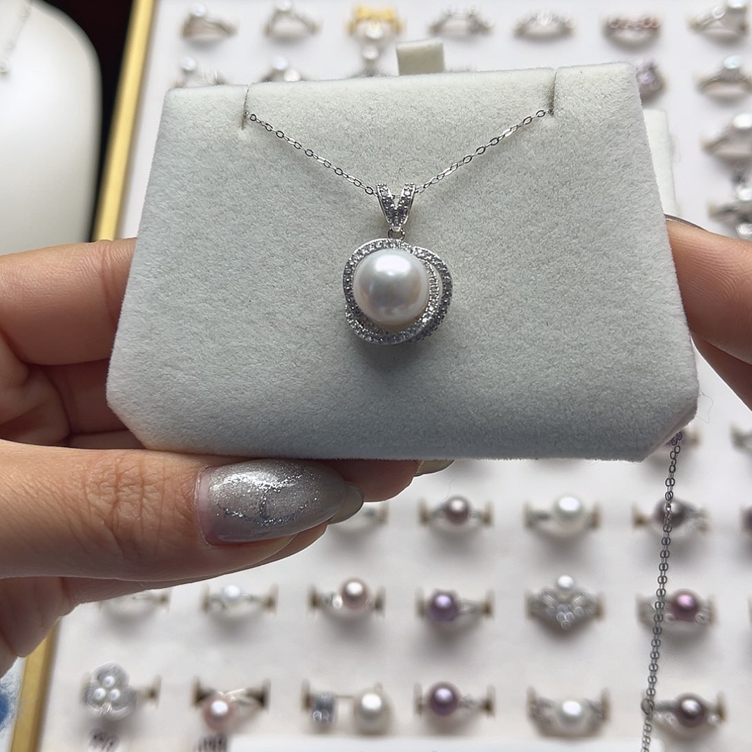 套链淡水珍珠银S925镶嵌