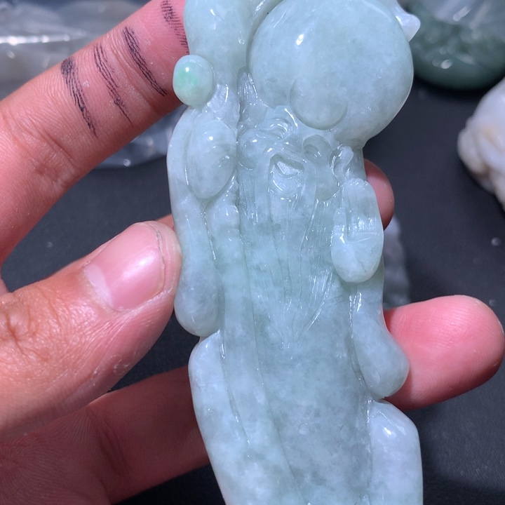 翡翠未镶嵌颈饰保真天然a货翡翠