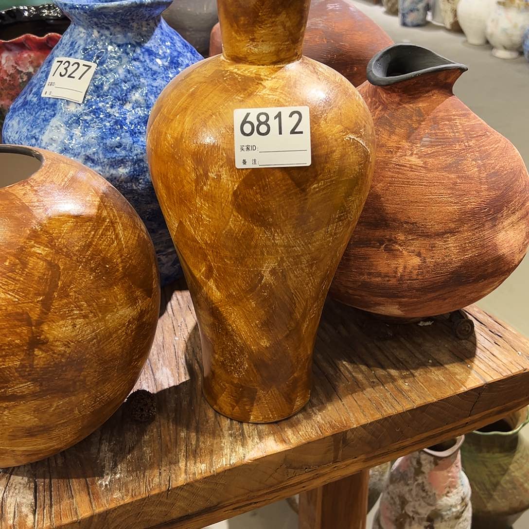 瓶6812高39口5陶瓷花瓶无孔