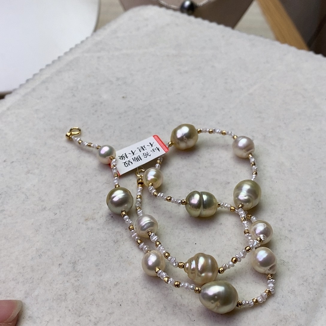 海水珍珠颈饰银S925镶嵌