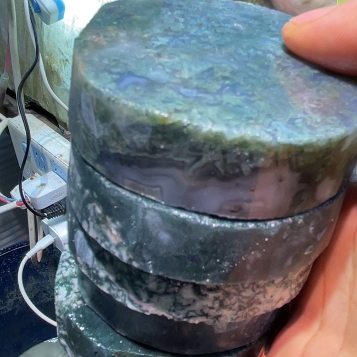 紫***心定制玛瑙定制手镯不退不换