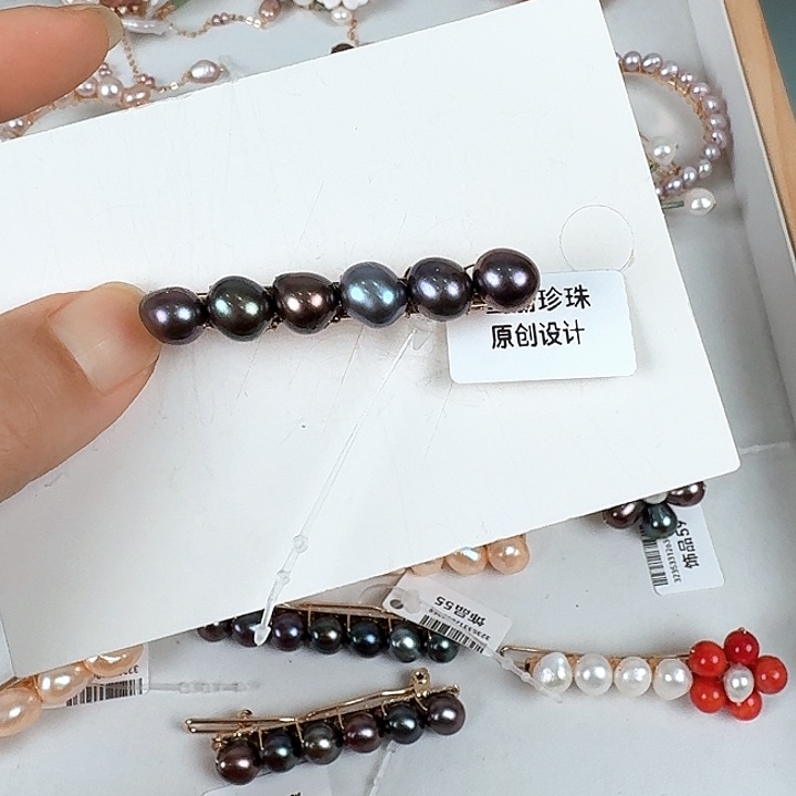 未镶嵌发饰淡水珍珠