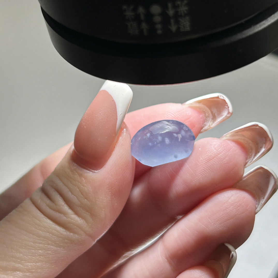 高冰缅甸翡翠A货随型小裸石定制