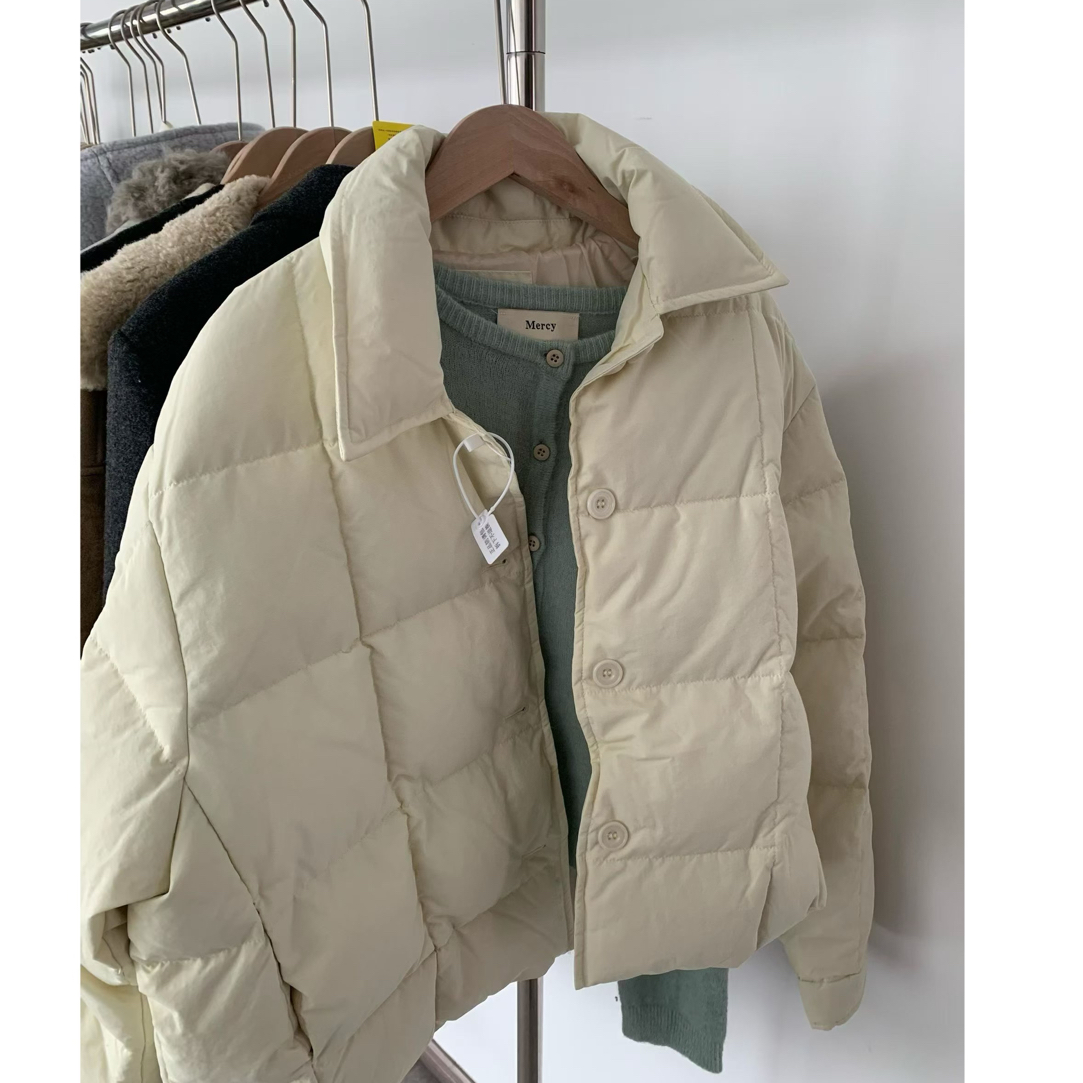 【简单不简单】韩国东大门耐看款 90羽绒服_三标齐全