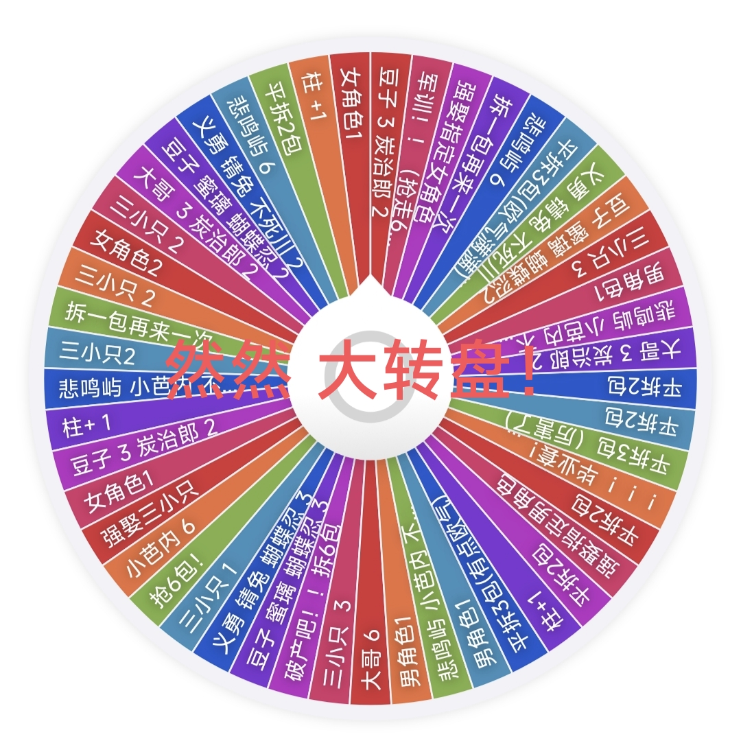 然然【大转盘】二创鬼灭之刃吧唧徽章谷子 二次元动漫周边