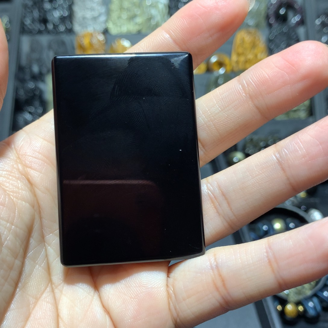 黑曜岩吊坠(赠链)未镶嵌妮****9