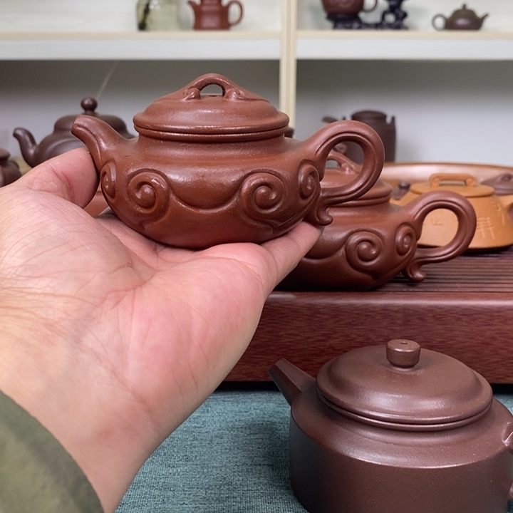 紫砂茶壶欢***豆紫砂紫砂