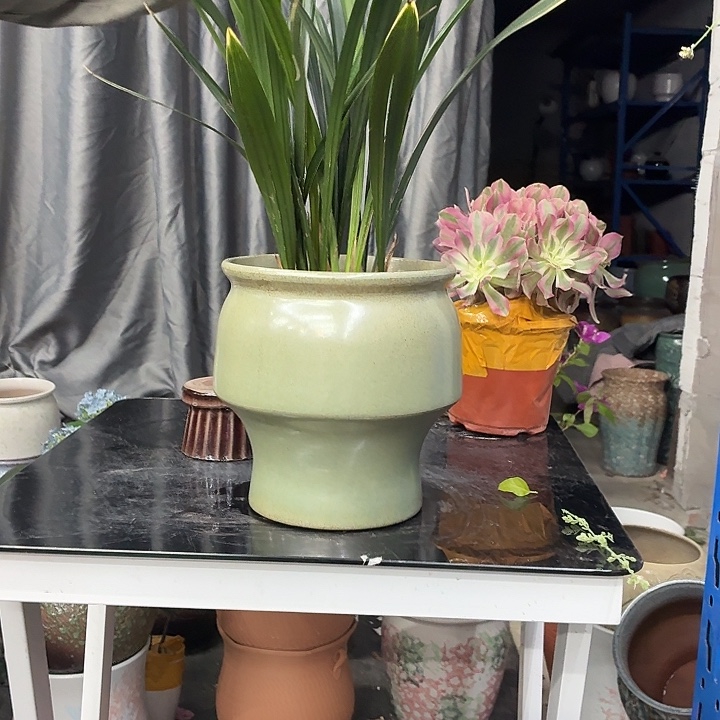 19×21--粗陶花盆有孔-买买买