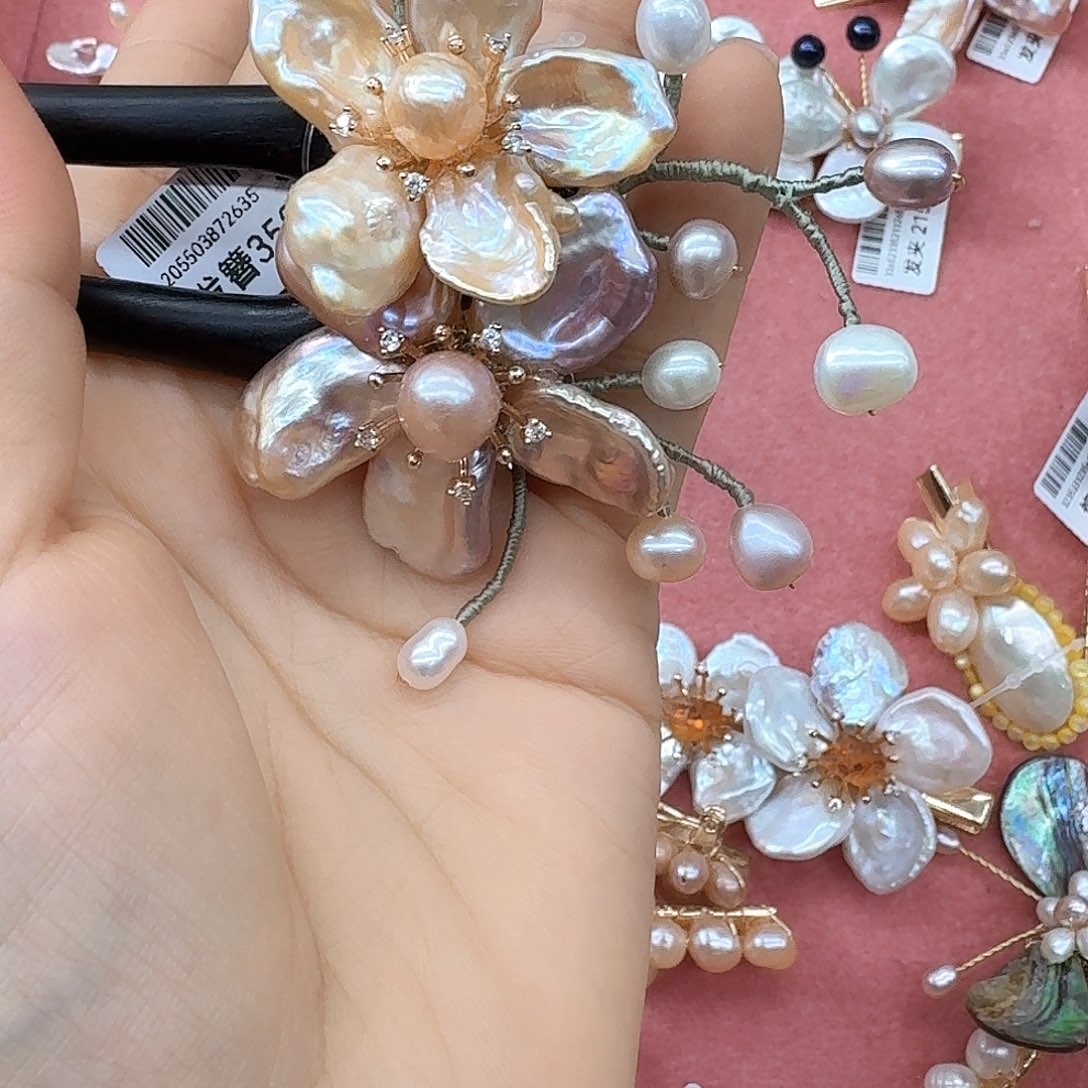 用***9未镶嵌淡水珍珠发饰