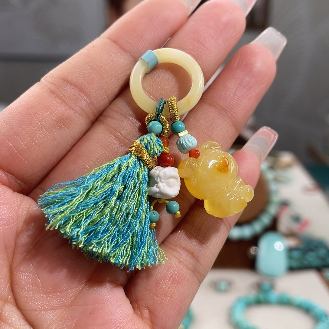 蜜蜡未镶嵌裸石精品跑环