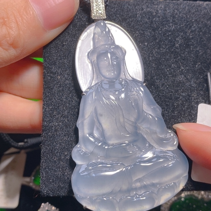 翡翠颈饰18K金镶嵌11111111111