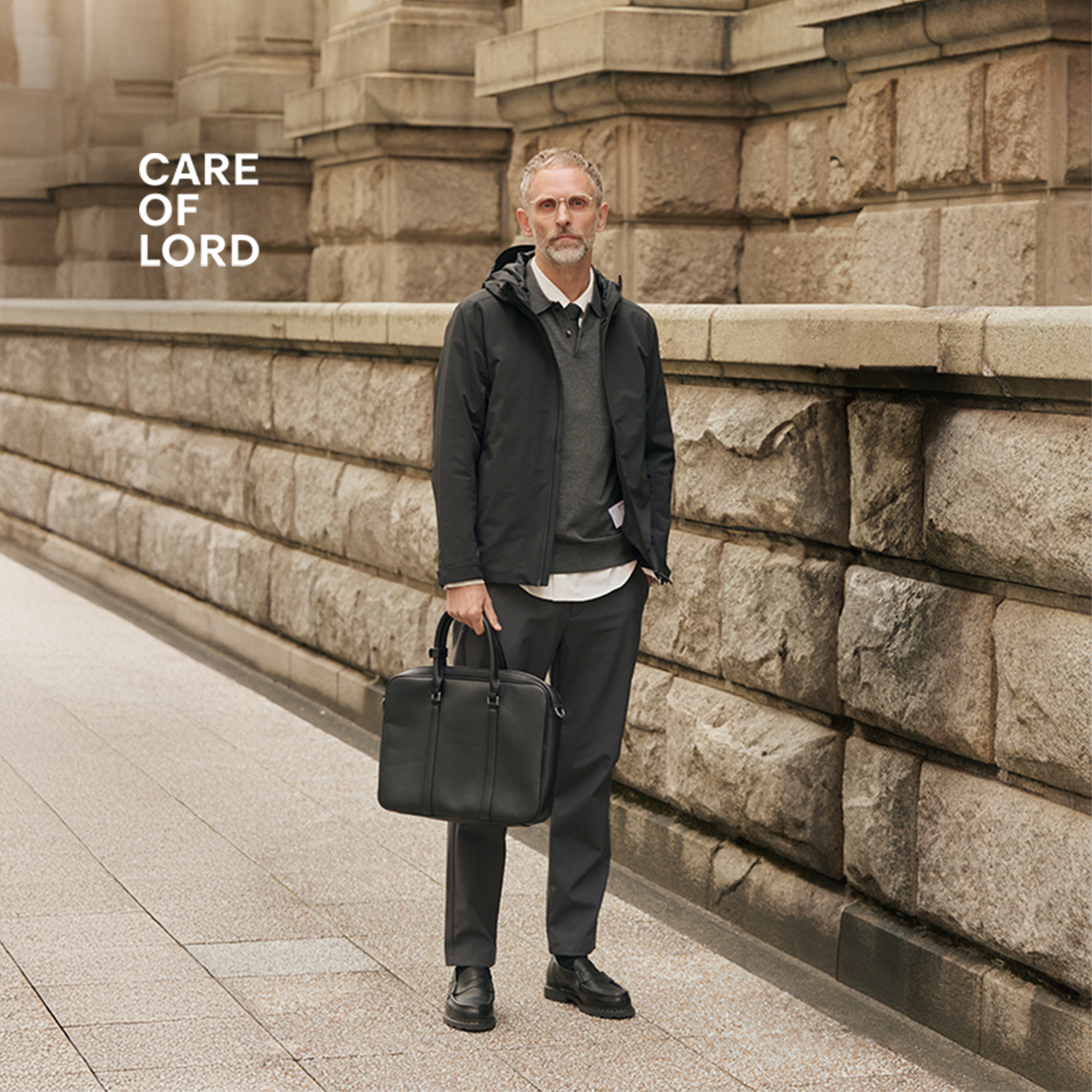 CAREOFLORD 领航员系列 男士秋季通勤微软壳连帽夹克休闲外套7602