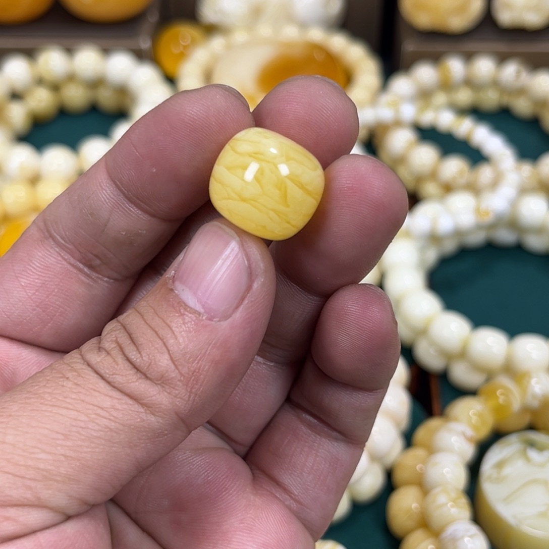 琥珀手链未镶嵌老邢16.5mm