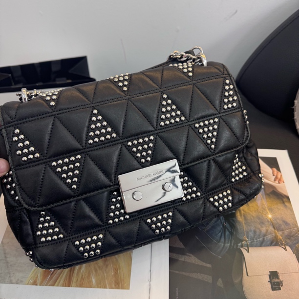 95新 MICHAELKORS/迈克高仕 大麦中古/mk满logo托特腋下包/