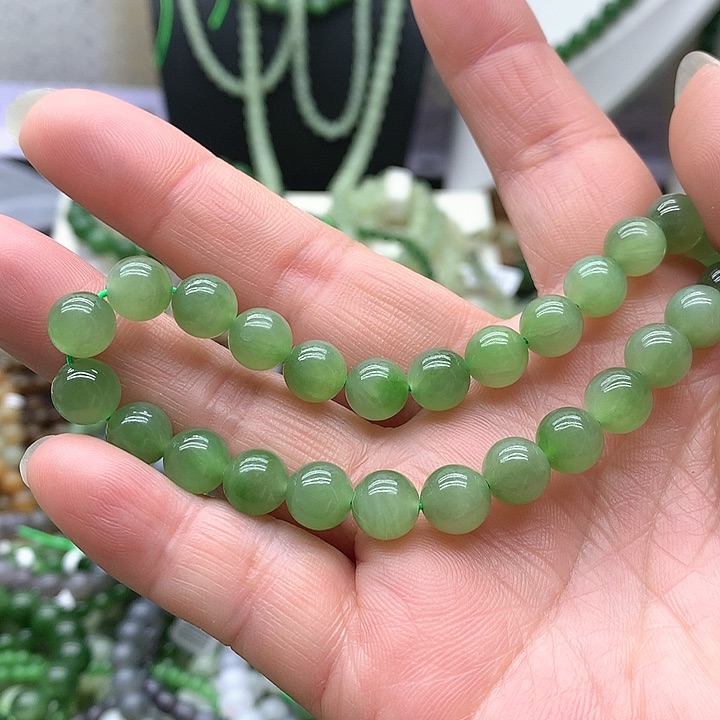 【闪购商品】和田玉手链未镶嵌8单圈