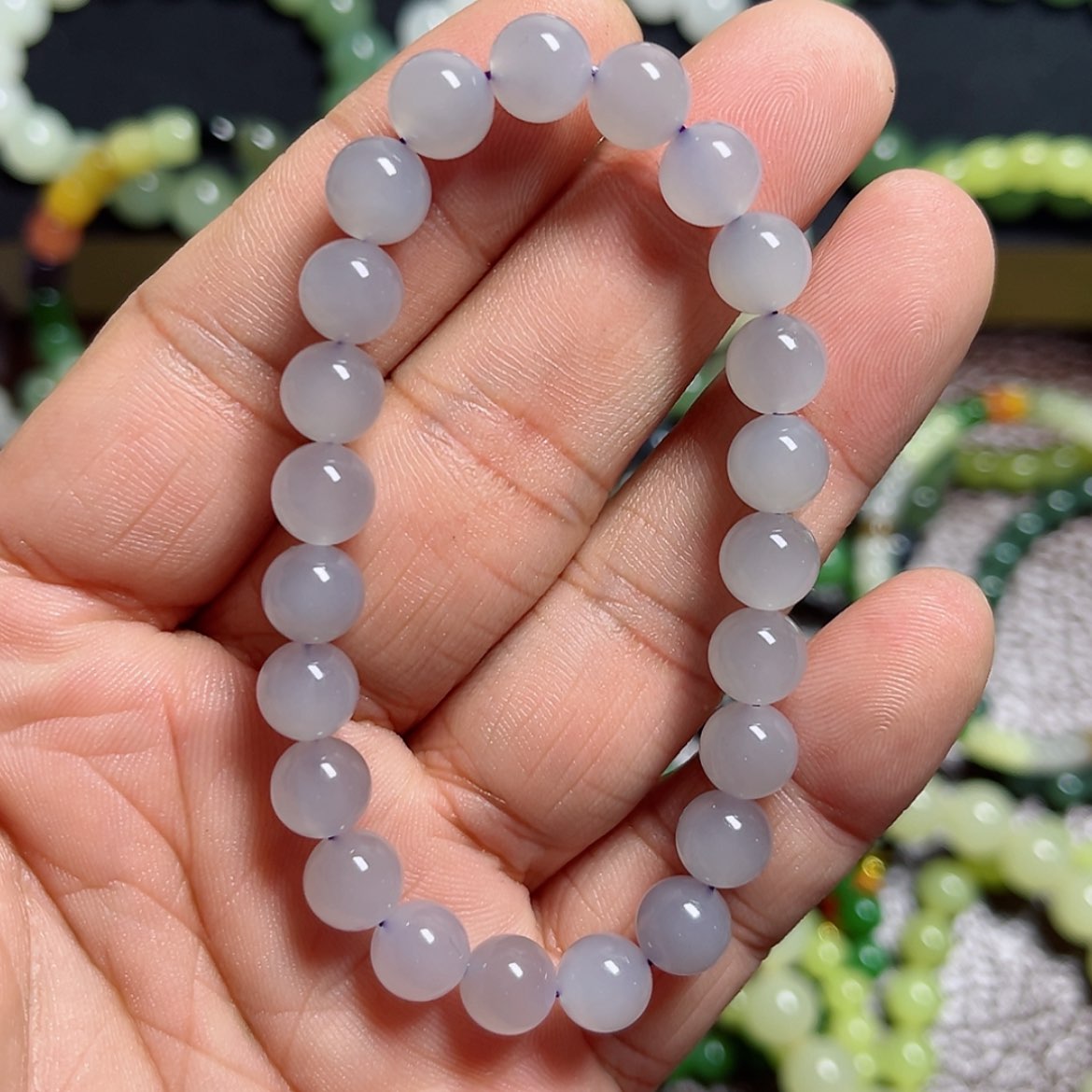 【闪购商品】未镶嵌手链和田玉风*?