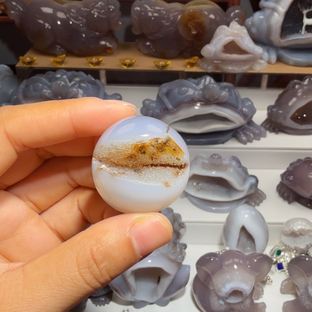 玛瑙/玉髓未镶嵌摆件