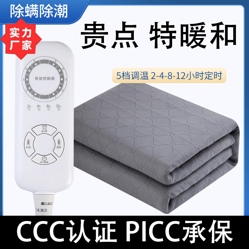 【24h发货】智能电热毯双人2m取暖神器电褥子智能定时除湿除螨安全