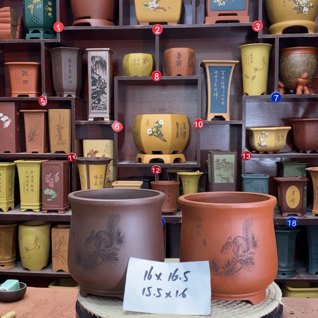 紫砂艺术紫砂花盆