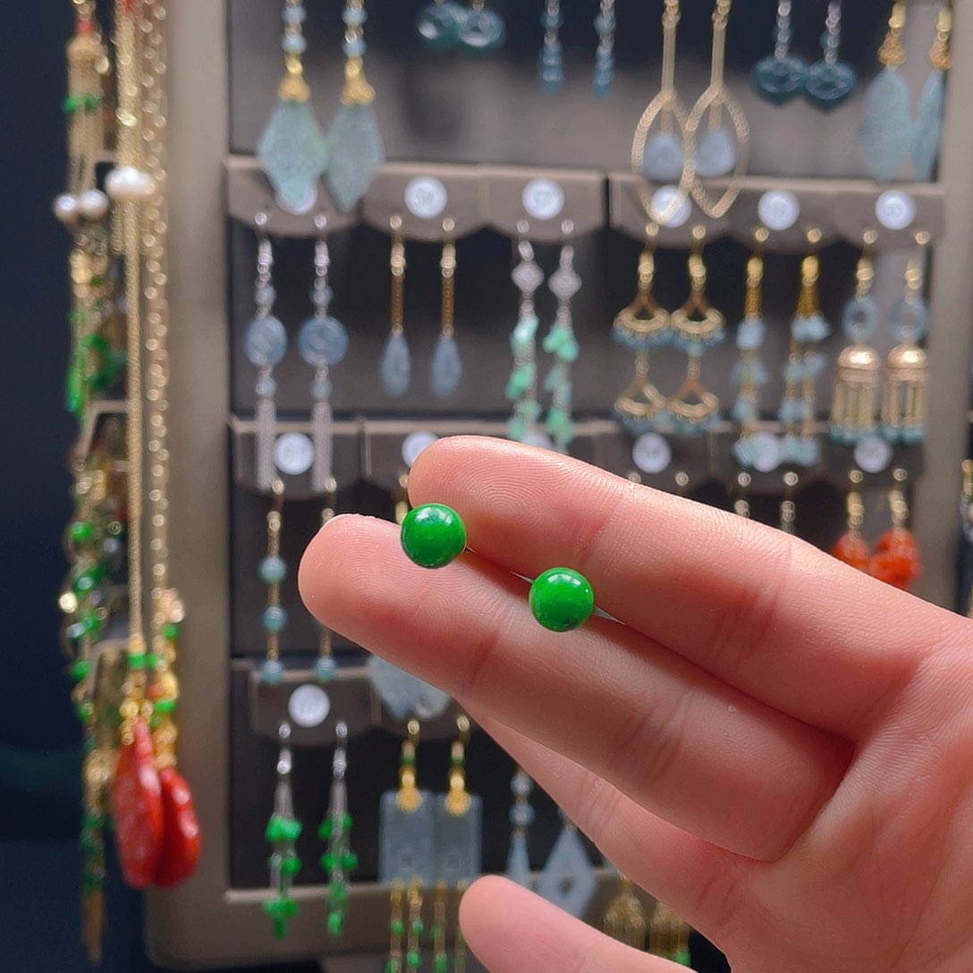 玛瑙/玉髓耳饰合金饰品