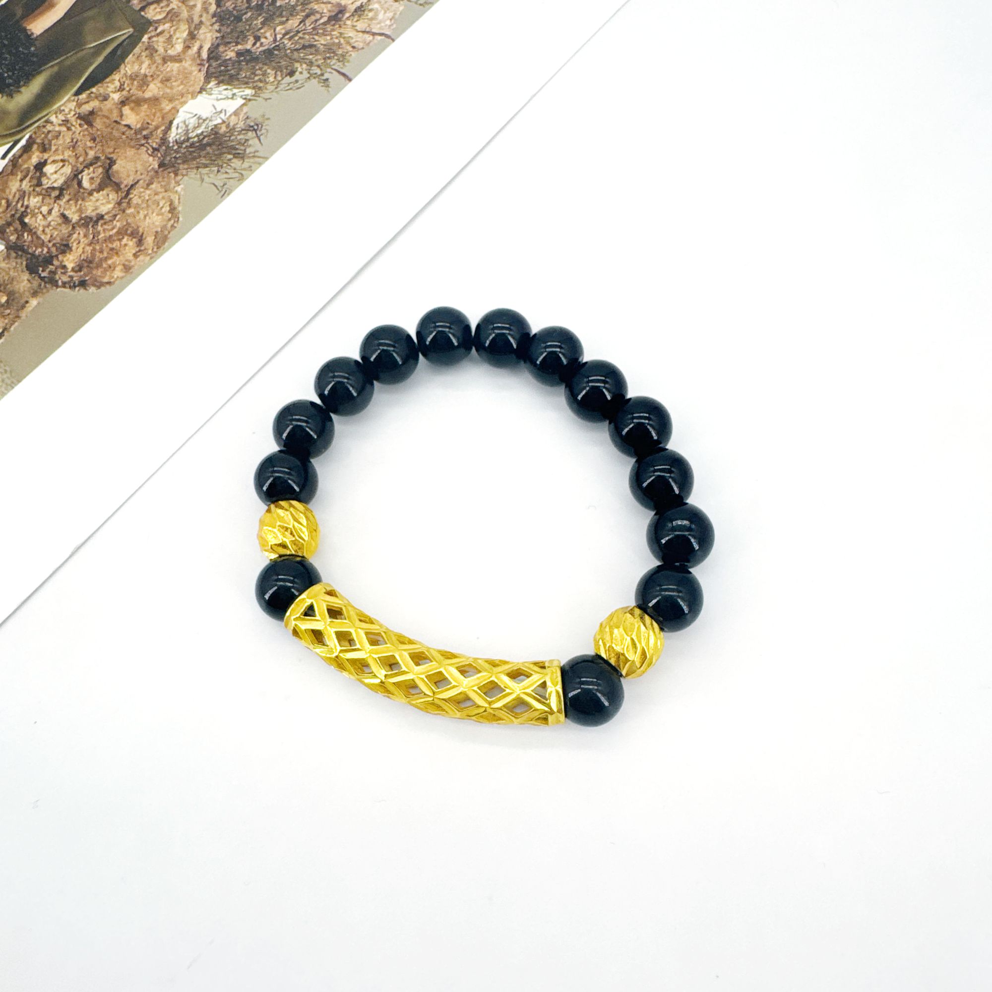 铜合金手链 #S062 古法手链里外一色饰品轻奢