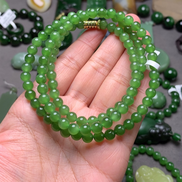 和田玉未镶嵌毛衣链