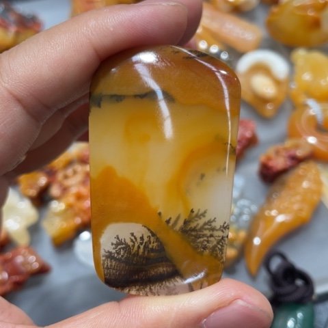 【闪购商品】石英质玉（黄龙玉）未镶嵌颈饰