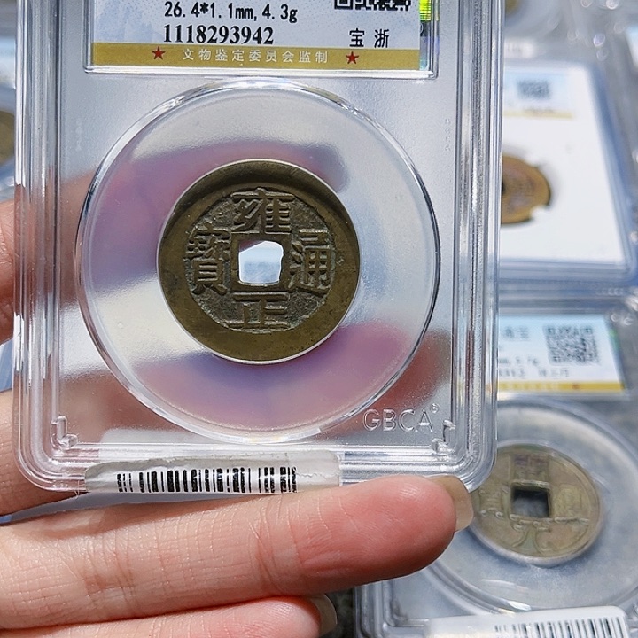 铜豹*皖韵雍正通宝宝浙