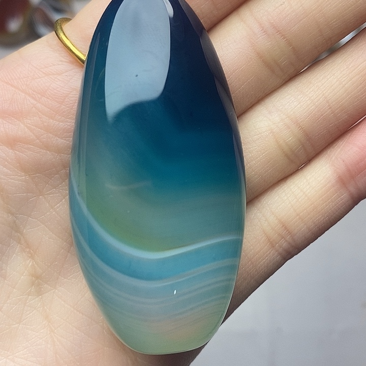 平***饰玛瑙/玉髓未镶嵌吊坠(不含链)