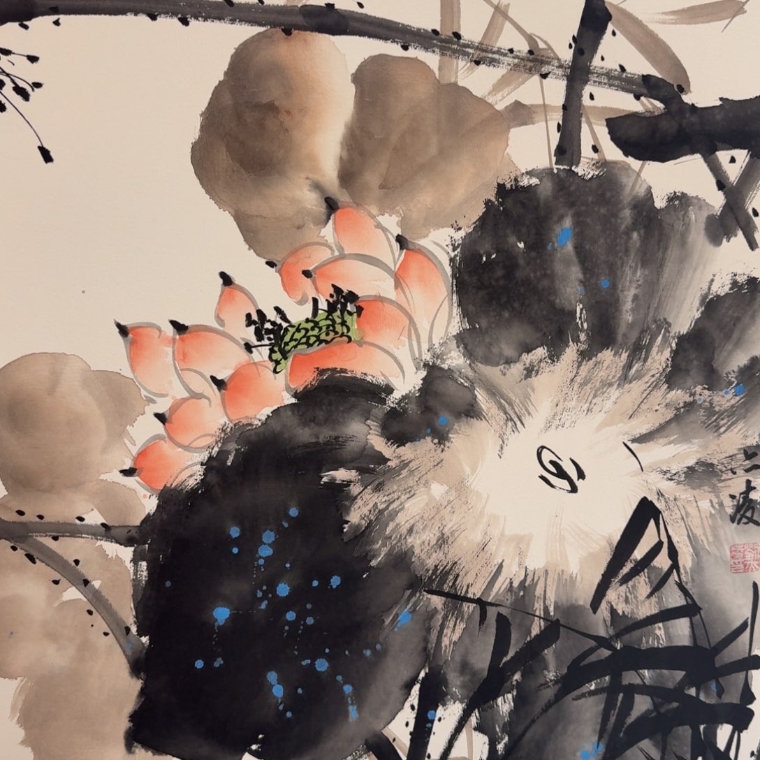 国画国画作品山水花鸟纯手绘