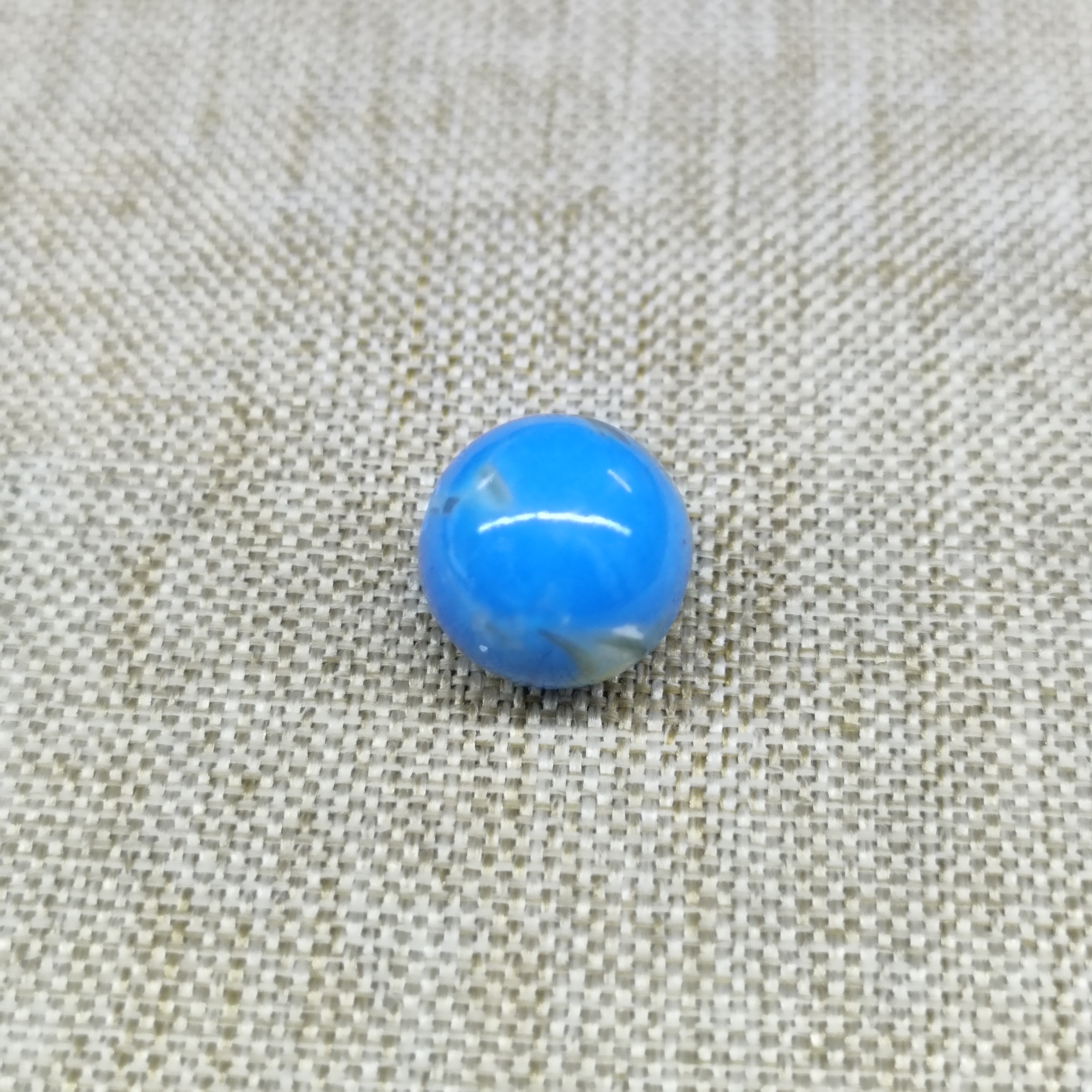 YL0171  星空蓝正圆车车单珠约10mm